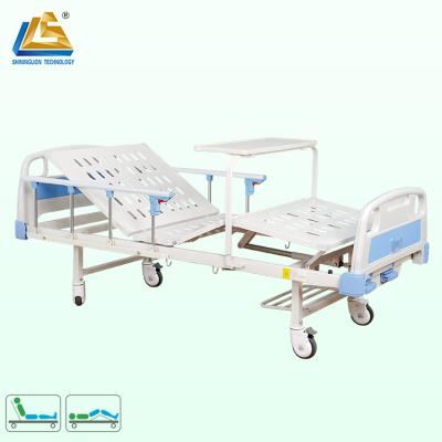 China Crank Hot Sale 2 General Ward General Furniture Manual Patient Hospital Bed for sale