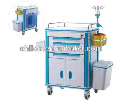 China Modern Hospital Dressing Trolley Crash Trolley Medical Trolley Price for sale