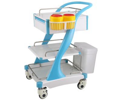 China Germany Medical Grade Medical Dental Trolley Modern ABS Three Layers for sale