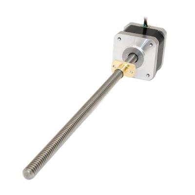 China 35g.cm2/55g.cm2/150g.cm2 Rotor Inertia Hybrid Nema 17 Linear Lead Screw Stepper Motor for sale