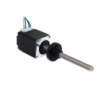 China 2mm Threaded Rod Nema 8 Linear Stepper Motor 25/30mm Length 0.4/0.5A for Manufacturing for sale