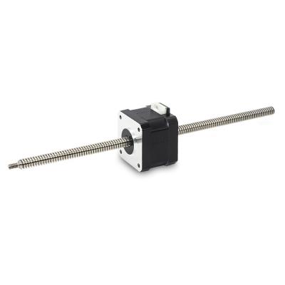 China Non Captive Nema 17 Stepper Motor Linear Actuator for 300mm Screw Length 8mm Diameter for sale