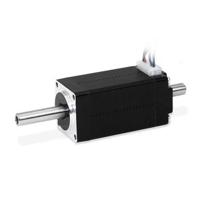 China Compact 0.1kg Nema 8 Micro Hollow Shaft Stepper Motor with 20mm Front Shaft and Hole for sale