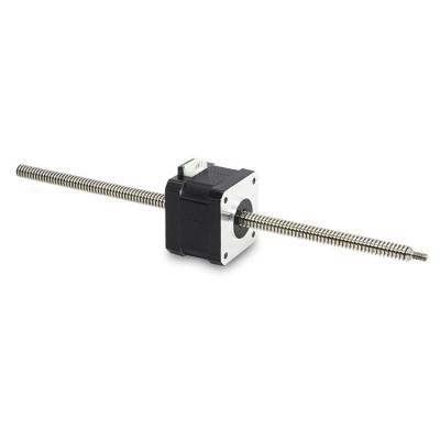 China Umot Micro Nema 17 Screw Linear Stepper Motor with 8mm Screw Diameter Linear Actuator for sale