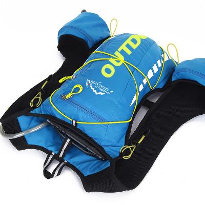 China Running Trail Polyester Hydration Backpack Vest Waterproof For Outdoor Water Bottles Sport Backpack Pack for sale