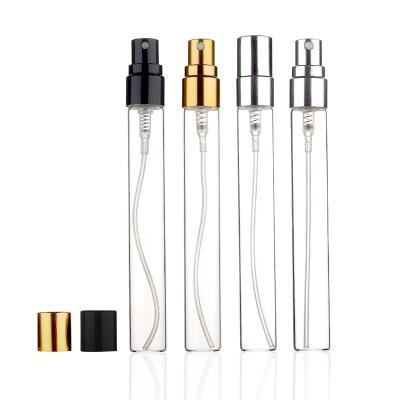 China 2ml Refillable 2ml 3ml 5ml 5ml 10ml 10ml Clear Pocket Tester Glass Perfume Atomizer Bottle Small Mini Sample Vials With Sprayer Pump for sale