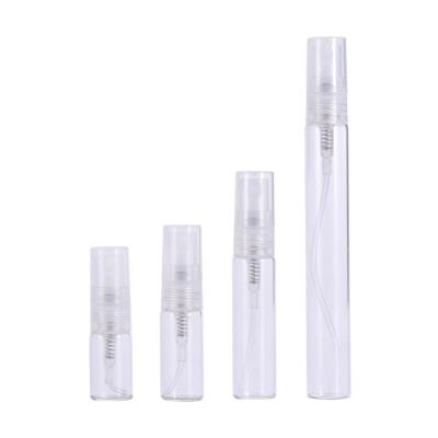 China Refillable 2ml 5ml 10ml 10ml Portable Mini Tester Perfume Vial Clear Glass Spray Bottle Sample Travel for sale