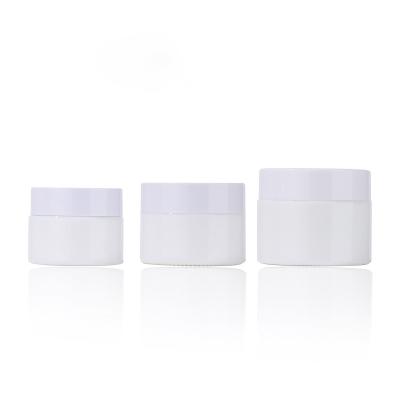 China New Style 15g 30g 50g Eye Cream Jar Milky White Light Avoid For Cosmetic Cream for sale