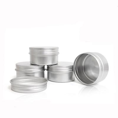 China Recycled Tin Box 30g 60g 80g 100g Cosmetic Aluminum Candle Jar Metal Materials Storage Aluminum Cans For Candle for sale