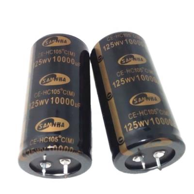 China General Purpose Low Leakage 125v 10000uf Aluminum Electrolytic Capacitors for sale