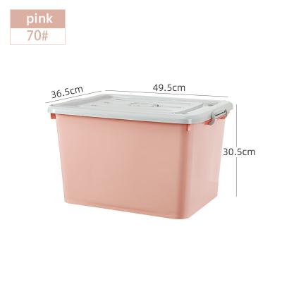 China Good Quality PP Sustainable Stackable Plastic Storage Boxes For Household Plastic Storage Container for sale