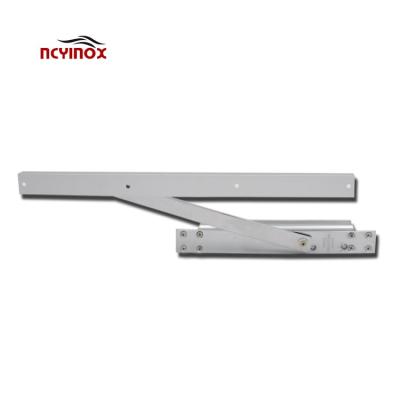 China Modern Square 90/180 Degree 35~60kg Heavy Duty Aluminum Buffer Hydraulic Door Closer With Sliding Arm for sale