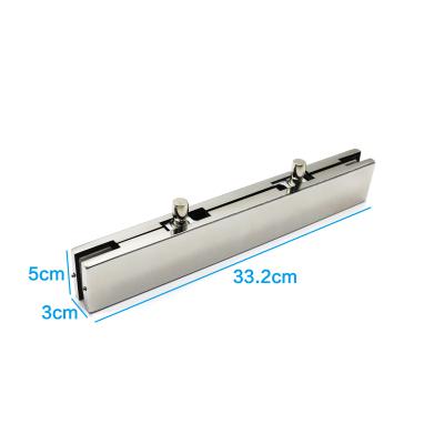 China Modern 12mm framless door casma 8 long aluminum top pivot patch fitting glass patch fitting set for sale