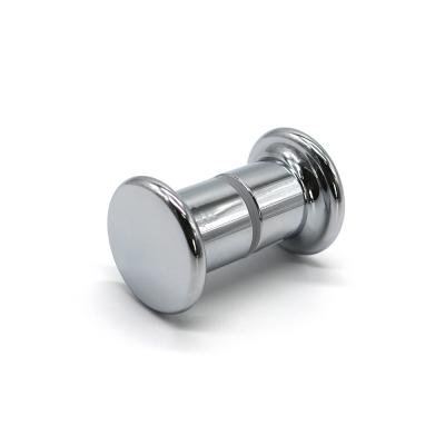 China Mini Cylindrical Door Knob Glass Modern Aluminum Single Knob Sliding Door Knob for sale