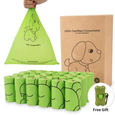 China Stocked Bags Clean Refills For Small Animal Pet Dog Poop Bags Thick Strong Leak Proof 100% Biodegradable Dog Litter Bags for sale