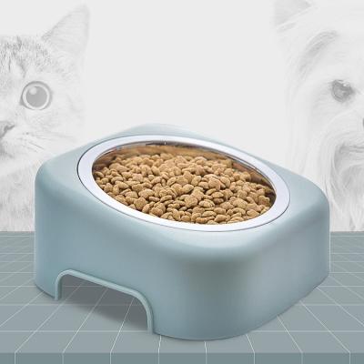 China NEW PP Stainless Steel Pet Dog Wholesale Non-automatic Non Slip Cat Bowls for sale