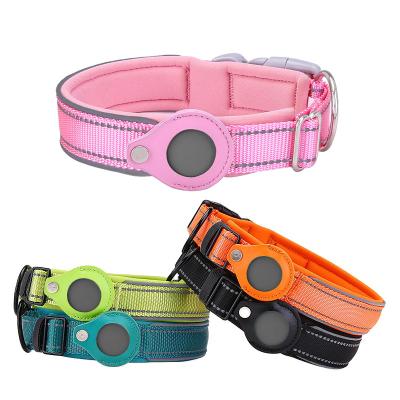 China Hot Sale New Designer Adjustable Reflective Dog Collar Personalized Anti-lost Location Tracker Case For Dog for sale