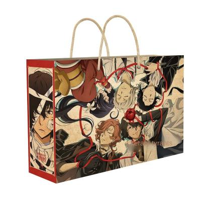 China Best Selling Antique China Style Bungou Stray Dogs Retro 20 Kinds Of Gift Wrapping Paper Handbag Set for sale