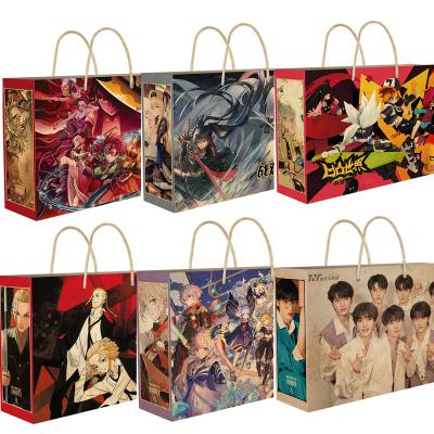 China China Fashion Retro Animation Gift Style 20 Kinds Portable Peripheral Tote Bag Portable for sale