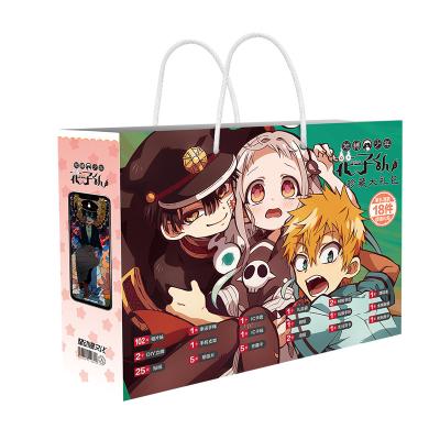 China Hanako-Kun Gift Bag Smooth Lamination Peripheral Handbag Toilet-Bound Aesthetic Luxury Animation Color Print Packaging Images for sale