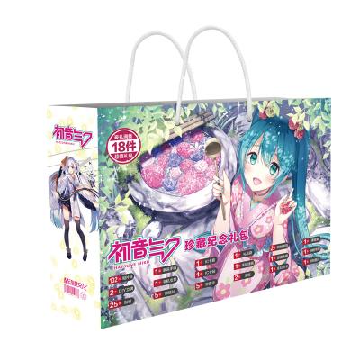 China Wholesale Attractive Animation Smooth Lamination Anime Lucky Portable Gift Bag Design Velvet Poster Color Print Packaging China for sale