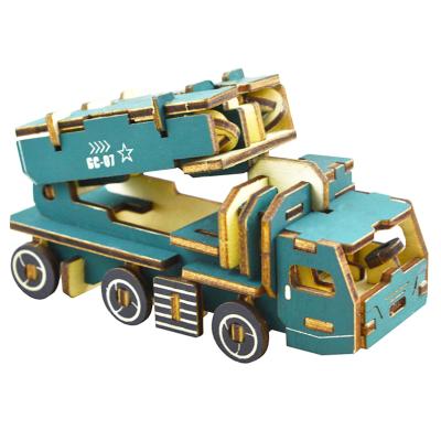 China Eco-friendly Wooden 3d Puzzle Adult Car Laser Cutting Educational Toy for sale