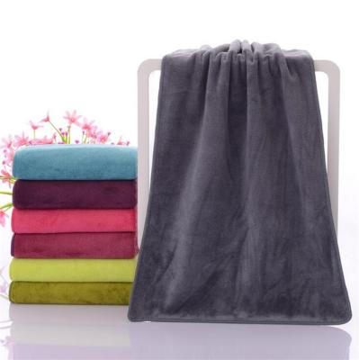 China Custom Strong Viable 300gsm Microfiber Beach Towel Water Absorption Hair Drying Towel Microfiber Hair Towel for sale