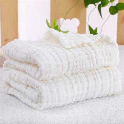 China 6 Layer Muslin Cotton Baby Bath Towel 105*105cm Wholesale Soft Breathable Muslin Bath Towel QUICK DRY for sale