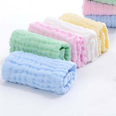 China 100% Combed Cotton Baby Saliva Towel Newborn Baby Bibs Disposable Soft Absorbent Muslin Burp Cloths for sale