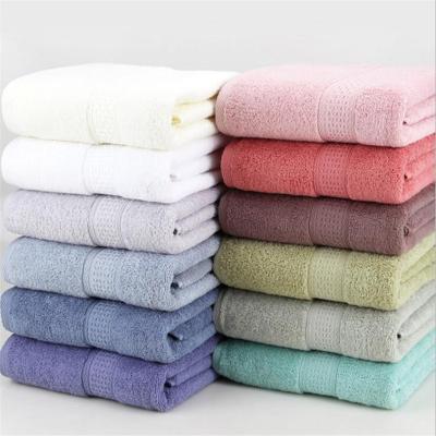 China QUICK DRY Custom Hotel Towel 70*140cm White 17 Colors Terry Cotton Bath Towels 100% Bath Towel for sale