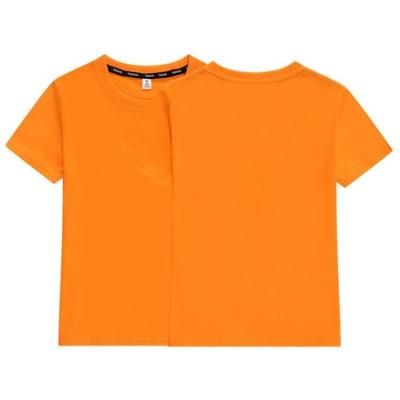 China Sustainable Plain Cotton Short Sleeve Kids T Shirt Solid Color Children Promotional T-Shirt for sale