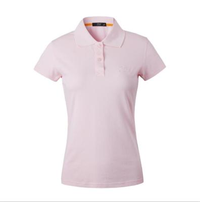 China Ladies Anti-Shrink Polo Shirt Custom Women&'S Polo Shirts Factory Supply Women Polo T-shirt Plain for sale