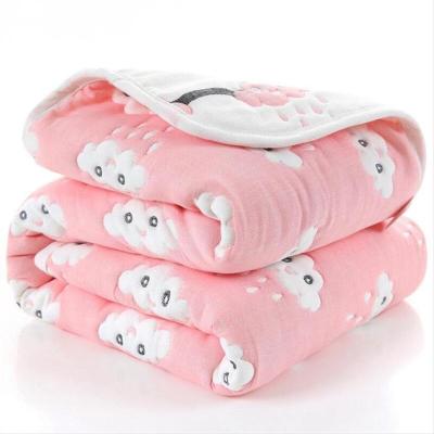 China Portable 21 Designs 10 Layers Muslin Super Thick Baby Blanket Wraps 110x110cm Newborn Baby Kids Children Wrap Blankets For Cribs for sale