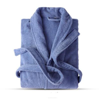 China Plus Breathable Thick Terry Mens Bathrobe Custom Long Staple Cotton Bathrobe For Hotel Sleep Home Wear Bathrobe for sale