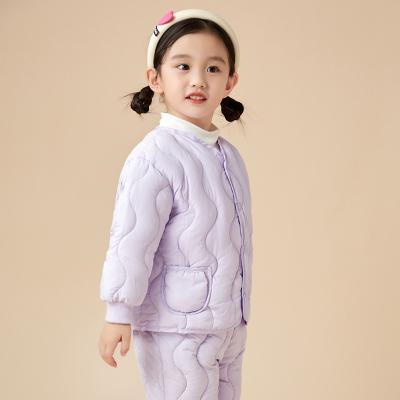 China Breathable Babies Winter Set Thick Cotton Pants Autumn Coat Jacket Kids Girls Set for sale