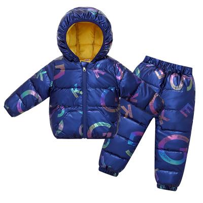 China Wholesale Custom Customizable Kids Casual Suit Girl Winter Cotton Pants Jacket Boy Set for sale