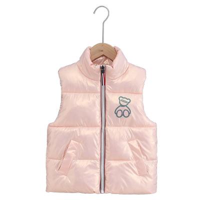 China Factory Wholesale Breathable Children Winter Cotton Vest Cotton Protective Jacket Boy Sleeveless Gistcoat for sale