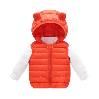 China Wholesale Breathable Hooded Kids Clothing Toddler Vest Winter Boys Sleeveless Vest for sale