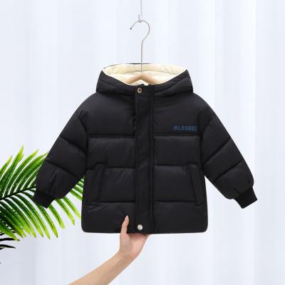 China Wholesale Kids Boys Winter Coat Stripper Cotton Jacket Hooded Warm Thin Coat Viable Factory for sale