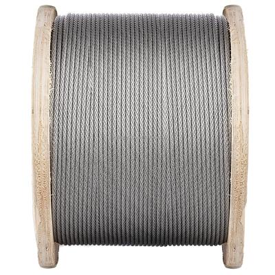 China Wide Varieties 7x19 Wire Rope Steel Wire Rope Internal Wire Rope Steel Wire Brake Line 12mm for sale