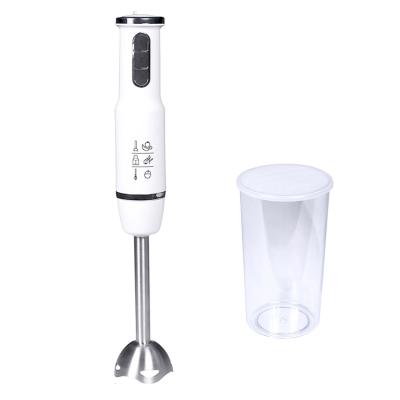 China Universal Electric Beater Ejector Button Food Blender with Cup Stainless Steel Stick Blender Cooking Handheld Portable Blender for Home for sale