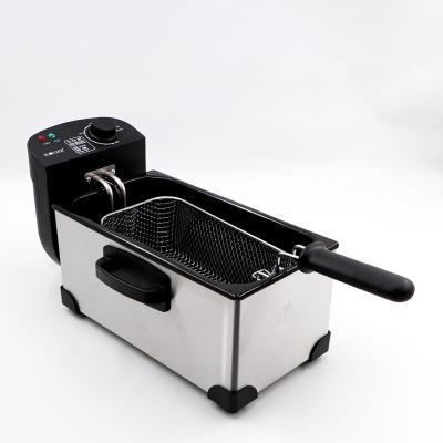 China Household High Quality Stainless Steel Basket Electric Deep Fryer Potato Chip Chicken For Home for sale