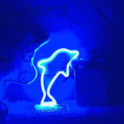 China LED Modules New Generation Dolphin Lamp Kids Gift Wall Decor Wedding Waterproof Cute Led Neon Sign for sale