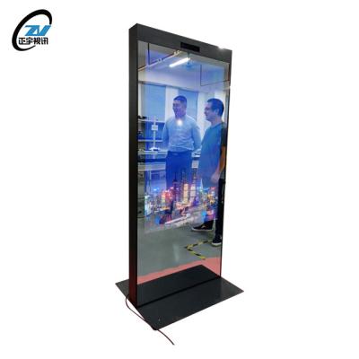 China 43inch 49inch 55inch Indoor Floor Standing Digital Signage Android Magic Mirror LCD Advertising Display For Store for sale