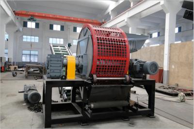 China ZPS-1300 Truck Tire Shredder With Conveyors 50mm Outlet Size 5ton Per Hour Tire Crusher for sale