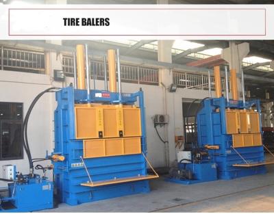 China Vertical non-metal waste baler Vertical hydraulic scrap tire baling baler machine for sale for sale