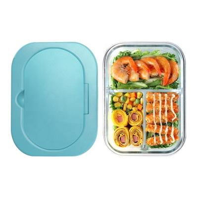 Chine Le compartiment en verre calorifuge de Bento Box 3 a épaissi 1-3L pour des enfants à vendre