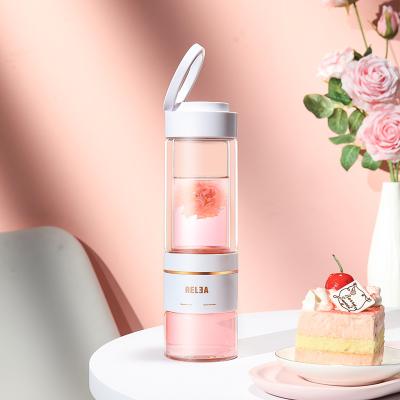 China Garrafa de vidro Leakproof de Infuser do fruto, garrafa de água 400ML de vidro com filtro do chá à venda