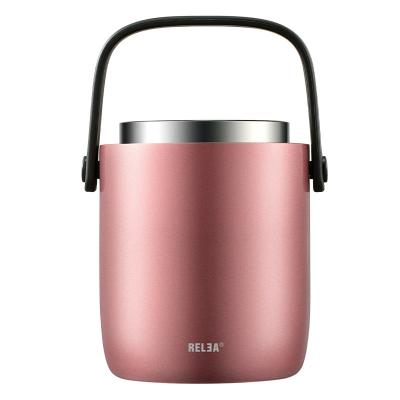 China Hcrelea 1600ml Thermos Food Jar Lunch Box  Wide Mouth Thermal Vacuum Lunch Box Container for sale