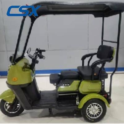 China China Supply Cheap Passenger 3 Wheels 2 Seats Leisure Electric Tricycles With Shed for sale